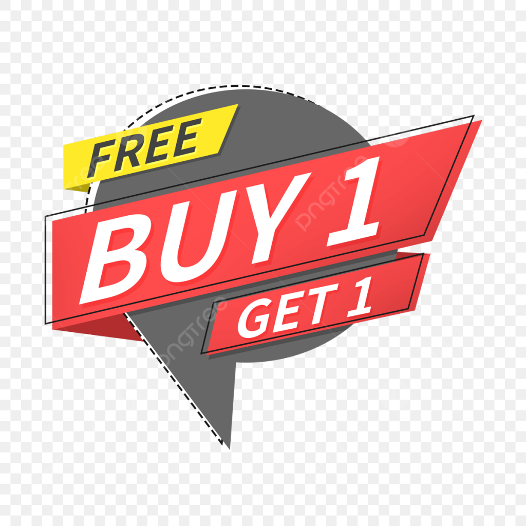 Buy One Hd Transparent, Buy One Get One Free Promotion Label Bubble ...